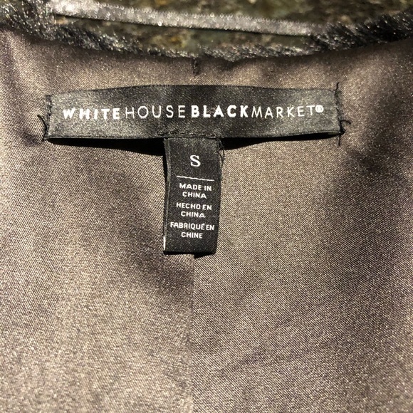 SOLD! STUNNING WHITE HOUSE BLACK MARKET FAUX FUR BOLERO - Picture 8 of 14